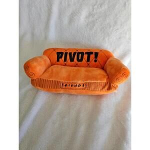 New Friends PIVOT Sofa Dog Toy Plush Orange Squeeks 9" TV Show Comedy Novelty